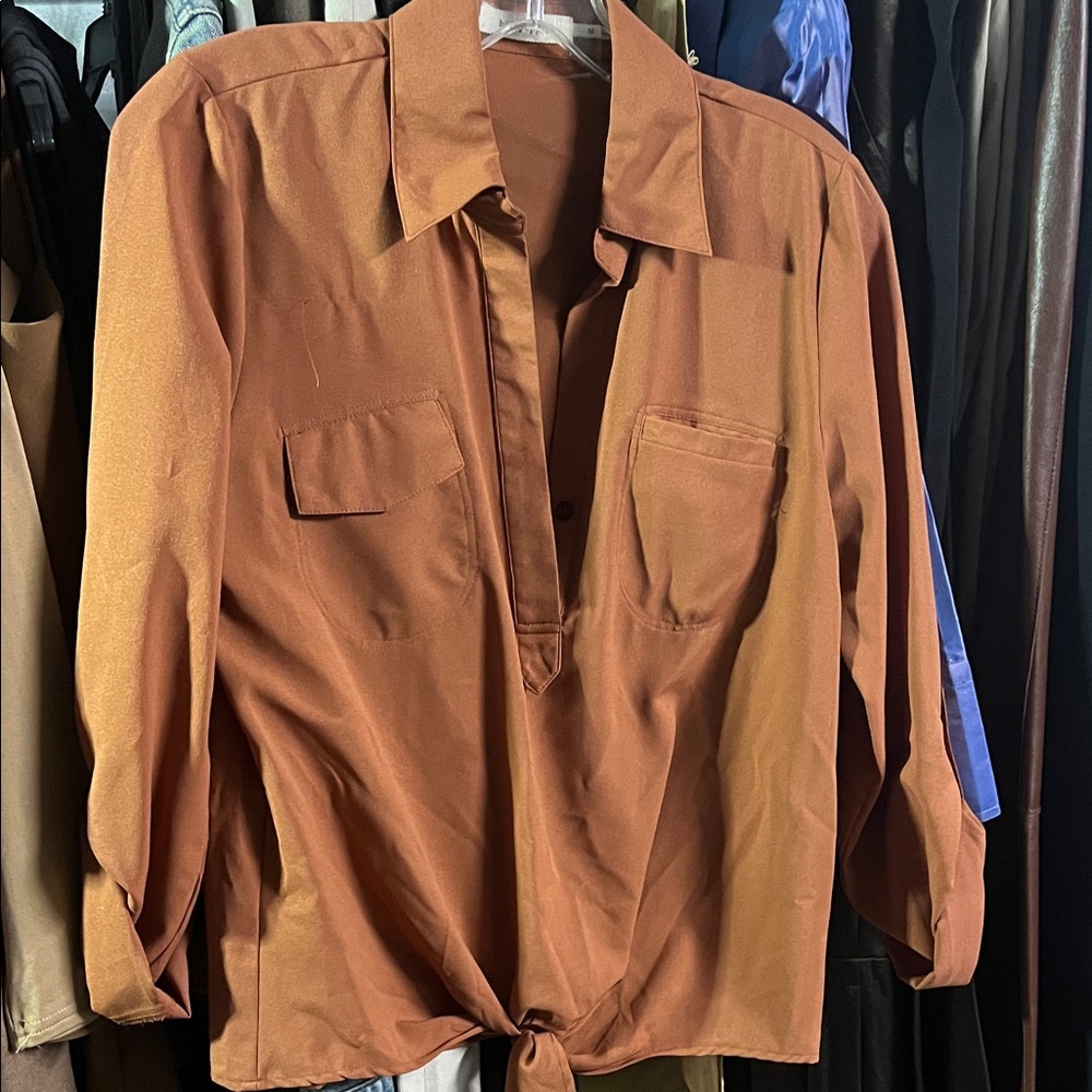 Blu Pepper Women’s Copper Button Down Shirt